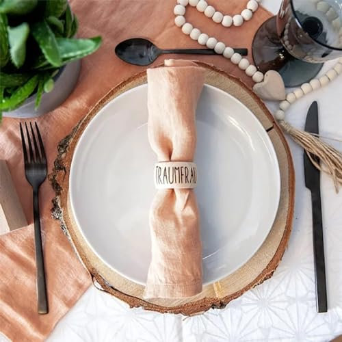 Personalisierte Serviettenringe, benutzerdefinierte Name gravierte Serviettenring, Serviettenhalterringe für Hochzeit, Weihnachten, Taufe, Junge, Mädchen, 1. erste heilige Kommunion Tischdekoration,