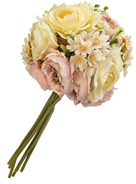 PRETYZOOM 2 Stück 1 künstlicher Blumenstrauß hochzeitsdeko Kunstblumenstrauß Wohnkultur Hortensie künstliche Blumen Dekor Hochzeitsblumenornament Hochzeit Brautstrauß Prop schmücken Stoff