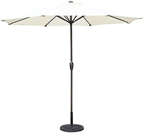 NSTVVEE Gartenschirm, Sonnenschirm, Sonnenschirm, Garten-/Terrassenschirm, 9 Fuß, Sonnenschutz für den Außenbereich, Tischschirm für Garten, Pool, Deck, Marktschirm (weiß, 9 Fuß/270 cm)