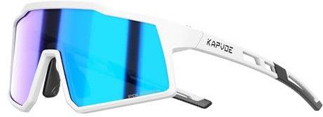 KAPVOE Polariserade solglasögon för barn, tonåringar, ridglasögon, baseboll, softboll, tennis, UV400-skydd, TR90, ramar för pojkar och flickor, sport, ridning 04