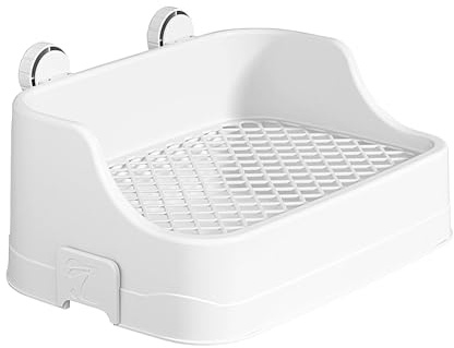 Kaninchentoilette – Hasentoilette | Große Kapazität Katzentoilette für Kaninchen | Hasentoilette für Käfig | Quadratische Haustiertoilette mit Schnalle | Töpfchentrainer für Meerschweinchen |