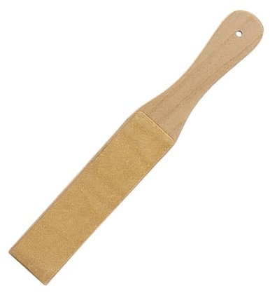 Leather Strop Polishing Tool Double Sided Knives Stropping Paddle Block Woodcarving Chisels Tool For Sharpening