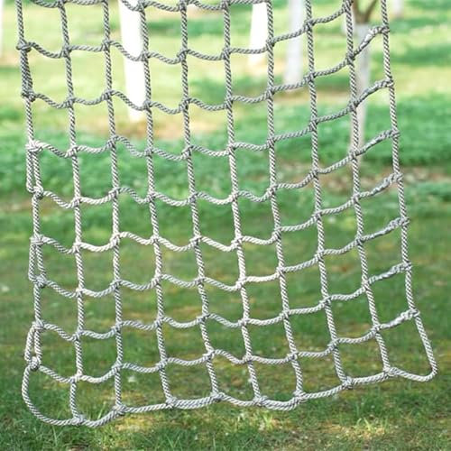 Amacthysh Filet à Grimper Filet d'escalade pour Adultes Et Enfants, Filet D'échelle De Corde De Chargement d'escalade en Plein Air, Filet De Sécurité pour Aire De Jeux(Size:10 mm,Color:9.8x13.12ft)