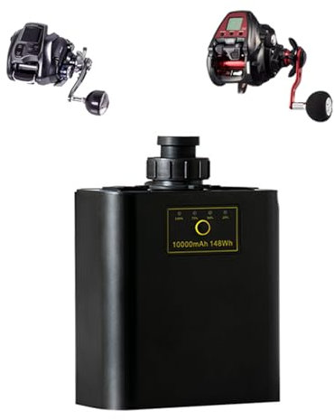 HJGHY Batteria per verricello Elettrico da 14,8 V, 10000 mAh, 20000 mAh, Mulinello da Pesca Elettrico, mulinelli da Pesca in Mare al Litio, Batteria Ricaricabile al Litio,14.8v 10000mah