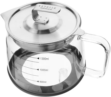 CHICAMPERA Contenedor De Con Filtro De Malla Fina Jarra Inoxidable Para Cocina Recipiente De Capacidad Para Separar Grasa
