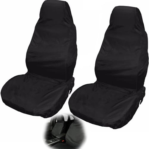 EujRcf Car Seat Cover, Premium Car Seat Protector Set of 2, Universal Fit Seat Protector & Van Seat Covers,132 X 54 Cm Universal Black Seat Covers Suitable For Most Cars Breathable And Anti-Sweat