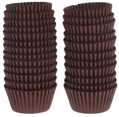 JECOMPRIS 500 Capacillos De Papel Para Cupcakes Pequeños Moldes Papel Cupcake Pequeños Resistentes a La Grasa Para Horno Microondas Y Vapor Ideal Para Bodas Cumpleaños Y Baby Showers