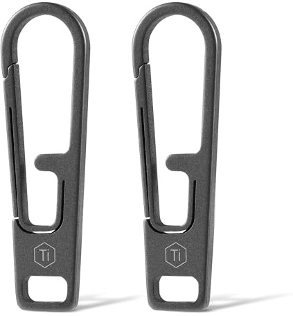 KeyUnity KA54 fermetures éclair de rechange - En métal - Amovibles - En titane - Pour kit de réparation pour portefeuille, robes, jeans, valises, bagages (Gris)