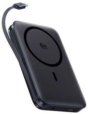 Baseus PicoGo Qi2.2 Certificado Batería Externa Portatil, PD USB-C 45W, Power Bank Magnetica Inalámbrico 25W, Powerbank 10000mAh Compatible con iPhone 17/16/15/14/13/12/Pro/Pro MAX Series