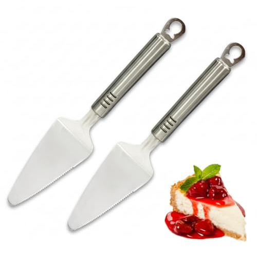 AEX Stainless Steel Cake Server & Cake Slice Spatula Set Pack of 2