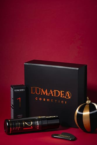 Lumadea Essential for Him, Set Viso e Barba, Siero Dopobarba e Spuma Detergente, con Bava di Lumaca, Cellule Staminali e Acido Ialuronico, Include Gua Sha Limited Edition