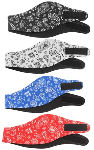 HAPINARY Swimming Ear Bands 4Pcs Elastic Protective Headbands for Women Adjustable Swim and Shower Accessories