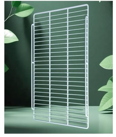 Refrigerator Replacement Shelves - Heavy Duty Wire Fridge Rack | With Dual Guard Rails, Steel Grid for Commercial Cooler & Chest Freezer(21.7x15.7in)