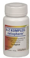 A-Z KOMPLEX ratiopharm Tabl, 30 St