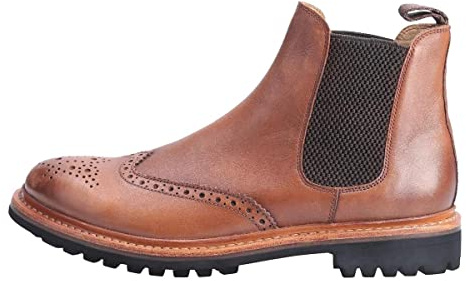 Cotswold Mens Siddington Commando Goodyear Welt Boot Brown Size UK 9 EU 43