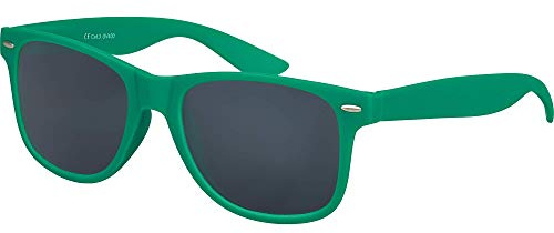 Balinco Solglasögon UV400 CAT 3 CE Gummi - med fjädergångjärn för män & kvinnor (mörkgrön - rök)