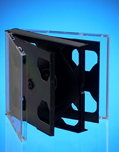 100 x Dragon Trading 6 Disc CD DVD Blu Ray Disc 25mm Thick Multibox. to Hold 6 Discs with Space to Insert Front and Back Cover. Same Cases As Used by Music Labels for 6 Disc.