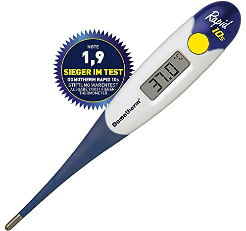 Domotherm Rapid 10s - Fieberthermometer zur Messung der Körpertemperatur in nur 10 Sekunden