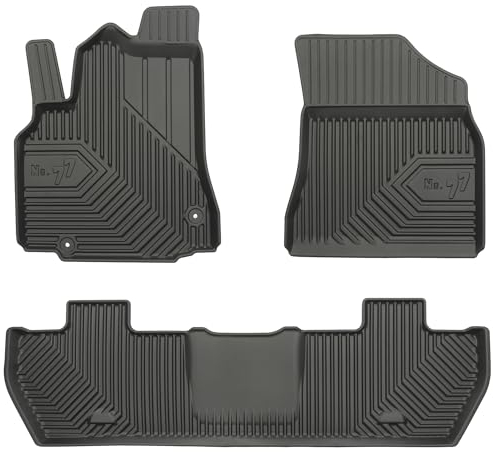 MOTOS Gummimatten Auto Fussmatte passend für Citroen Berlingo II 2008-2018 Verbessern Sie Ihren Reisekomfort mit Antirutschmatte Auto No.77- Allwetter fußmatten Auto, Schutz vor Verschmutzung