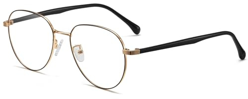 ANRRI Blaulichtfilter-Brille für Damen – rundes, leichtes Modell | Bequeme Brille für den Alltag: Arbeit, Gaming & digitale Geräte