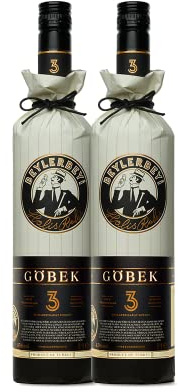 RAKI - Beylerbeyi Göbek Raki 2 x 100cl | Eau de Vie Turque Aromatisée à l'Anis - 100% Raisins Frais - Sans Sucres Ajoutés | Triple Distillation - Volume d'Alcool 45%