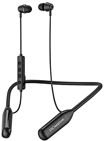 LAMA Écouteurs Bluetooth 5.3 Tour de Cou, Casque Bluetooth Sport 120 Heures Temps de Jeu, Réduction du Bruit, IPX6 Étanche sans Fil Écouteurs Intra-Auriculaires pour Course Fitness Extérieur, Noir