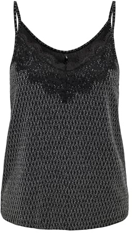 ONLY Damen Onlnew Carol S/L Glitter Mix Top Box JRS Top (1er Pack)