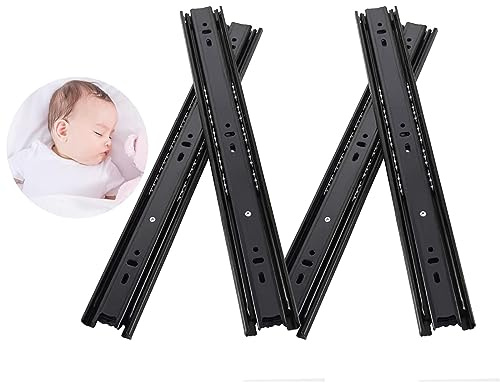 2 Paires Glissière de Tiroir à Extension Complète,300 mm Coulisse à Billes Capacité de Charge Robuste de 45 kg Rails de Tiroirs Coulissants Haute Qualité