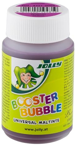 JOLLY Booster Bubble, ungiftige Universal Maltinte, Zyklamen, zum Malen geeignet, auswaschbare Tinte, 100ml ausreichen für 40 Booster XL Nachfüllungen, für Kleinkinder ab 3 Jahren