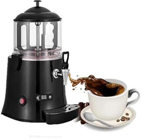 Machine à Chocolat Chaud Commerciale, Distributeur de Chocolat Chaud, Machine à Fondre Le Chocolat Électrique avec Fonction d'Agitation, Température Réglable,5L