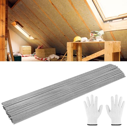 180 Pcs Insulation Support Wire - 16 Inch 1080 High Carbon Steel Insulation Wire Metal Insulated Support Rods for for Attic Flooring, Ceiling and Wall Insulation