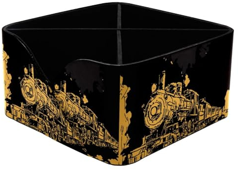 VAPOKF Schreibtisch-Organizer mit goldener Tinte auf schwarzem Hintergrund, mit 4 Fächern, Stiftehalter, Stifteköcher, Aufbewahrungsbehälter für Schreibtisch, Schreibtisch-Aufbewahrung, Schreibwaren
