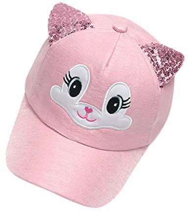 Mädchen Baseballkappe Katze Pailletten Kinder Kappe Sport Cartoon Schirmmütze UV Schutz Sonnenhut Baumwolle Mädchen Atmungsaktiv Hüte Frühling,Sommer schirmmützen Junge Cappy Mütze 1-4 Jahre