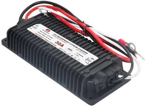 CSCPEXCZ Wasserdichtes Lifepo4-Lithium-Batterie-Ladegerät für Boot, Auto, Dual-Batteriesystem (14,6 V, 30 A, ohne AC-Draht) DC 10–36 V, 12 V, 24 V auf DC 14,6 V, 29,2 V, 43,8 V