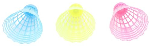 Bnineteenteam 3 Stück Beleuchtete Badminton-Federbälle, LED-Badminton-Federbälle, Blau, Gelb, Rosa, Nylon-Beleuchtung, Leuchtet Im Dunkeln, Nacht-Badminton-Birdies für Drinnen und Draußen