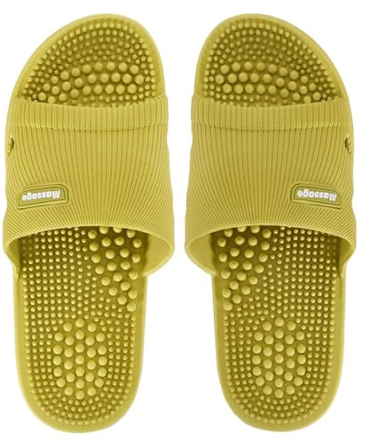 Zimoer Masaje Zapatillas Masajeador de Pies Zapatos de Acupresión Zapatillas Sandalias para Hombres Mujeres Zapatos Antideslizantes Estimulación Zonas Reflexales Alivio Fascitis Plantar