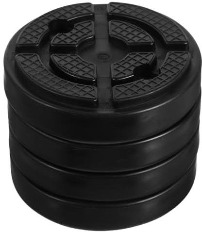 INOOMP 4 Piezas Tacos de Goma para Elevador de Coche Almohadillas Redondas de Caucho para Soporte Elevador Antideslizantes y Resistentes para Puentes de Dos Columnas Accesorios de