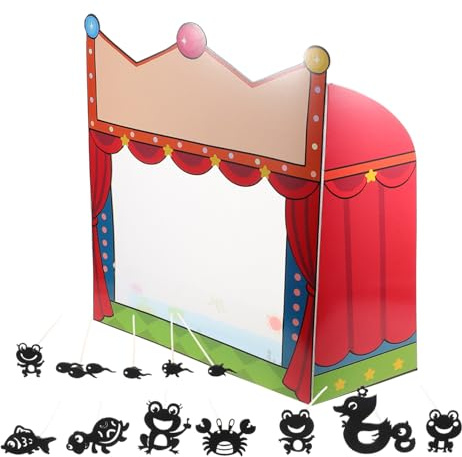 TOYANDONA Schattenspielset Puppentheater Selbstgemacht Mit Sprechenden Figuren Handgefertigtes Schattenspiel Für Kinder Kreatives Basteln Motorische Im Klassenzimmer