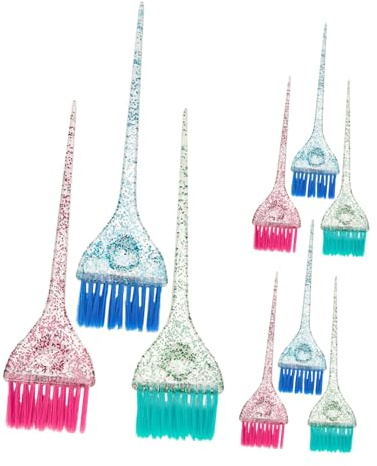 Beaupretty 9 Pinceles De Plástico Para El Color Del Cabello Pinceles De Tinte Para El Cabello Para Peluquería Aplicador De Tinte Pincel
