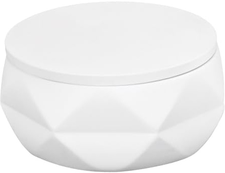 Kleine Wolke Wattedose CRACKLE JAR Weiß
