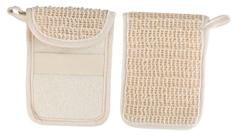 Cabilock 2 piezas Bolsa de Malla para Jabón Práctica y Portátil con Función de Rica Diseño de Gancho y Lazo para Baño y Uso Doméstico Ahorro de Jabón y Exfoliante