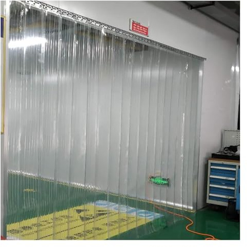 PVC Lamellenvorhang Streifenvorhang，Klarer Gefriervorhang,Lamellen Stallvorhang Lamellenvorhang，Winddicht Wasserdicht PVC-Streifen Stallvorhang(135x200cm/53.15x78.74in)