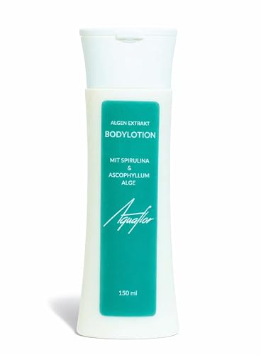 AQUAFLOR® Bodylotion 150 ml, mit bioaktivem Spirulina Algen Extrakt | Zieht schnell ein, spendet intensive Feuchtigkeit und sorgt für geschmeidige Haut, ideal für die tägliche Körperpflege.