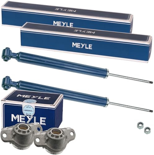 2x Meyle Stossdämpfer+Domlager Hinterachse | 2x 026 725 0025 + 2x 014 741 0100 Kompatibel mit A-Klasse (W176),B-Klasse Sports Tourer (W246, W242),CLA Coupe (C117),CLA Sho