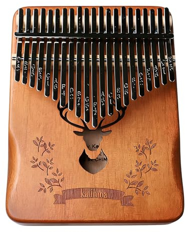 Professionelles Kalimbas-Musikinstrument aus Holz mit 21 Tönen und sattem Klang, geeignet für Anfänger und Darsteller, reisefreundliches Daumenklavier