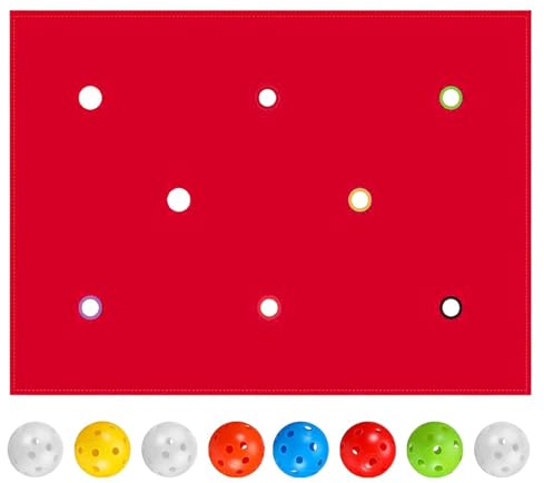 Spiele für die – Tuch mit Löchern für Gruppe und 8 Bälle, Spiele für die Arbeit – für Familientreffen, Partys, , Hof, Outdoor, Schule, Zuhause