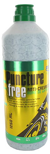 GREENSTAR - Flacon Anti-Crevaison Préventif Et Curatif OKO VERT - 1,25 L Avec Outil De Démontage Et Flexible - Pour Pneus Tubeless Et Avec Chambre À Air - Application Non Routières