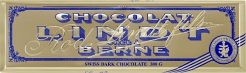 Lindt Tableta Gama Oro de chocolate negro, Chocolate Negro suizo, cacao intenso, receta tradicional, chocolate suizo, 300gr
