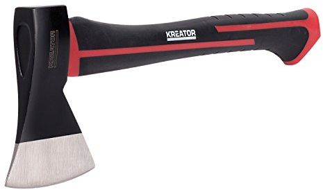 KREATOR Axt Beil Holzaxt Spaltaxt 36 cm 600 g geschmiedete Stahl Glasfaser