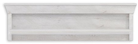 Forte Kashmir Wandboard, Holzwerkstoff, Pinie Weiß, 24,5 x 122,8 x 33,8 cm